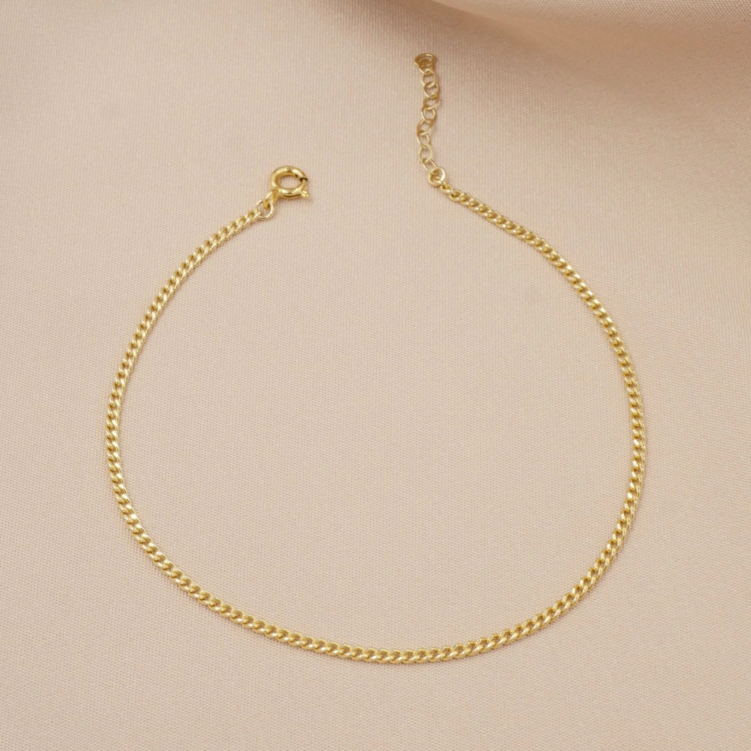 Faye Curb Chain Anklet