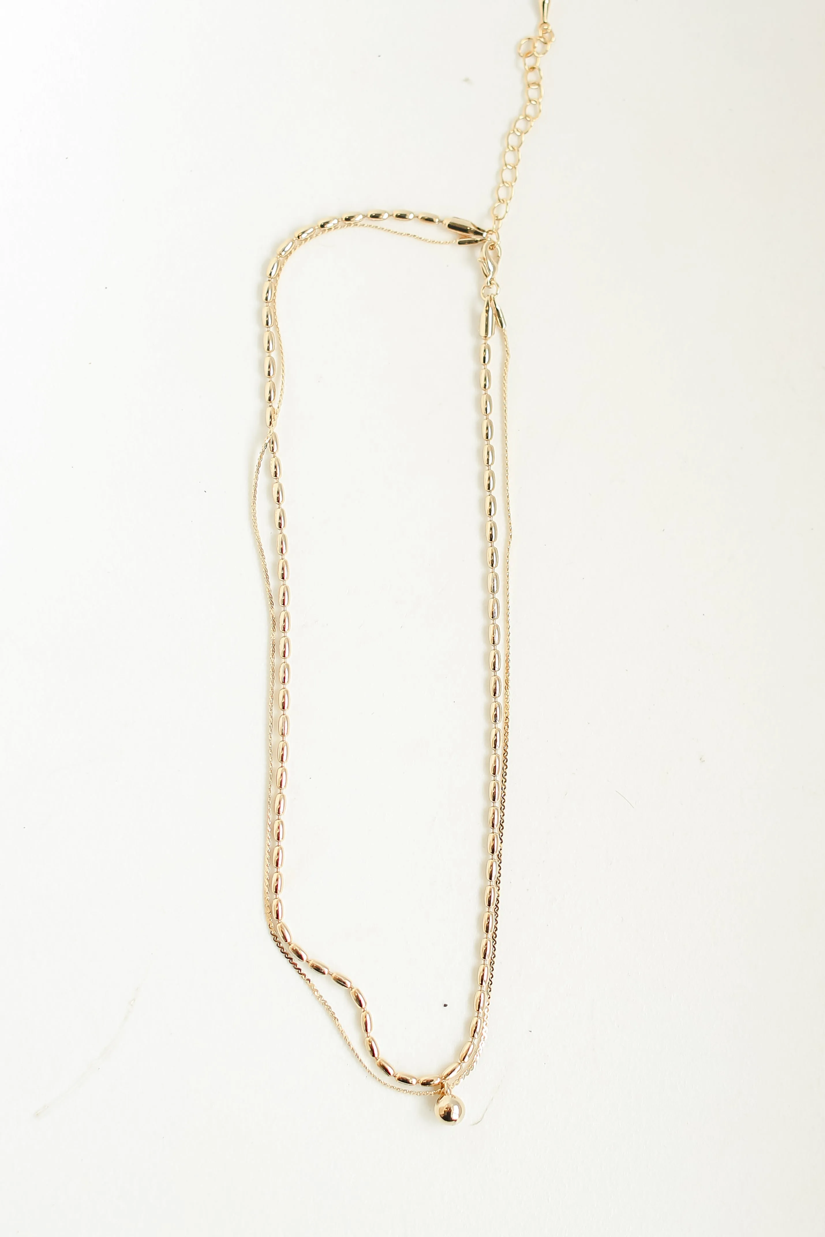 FINAL SALE - Addison Gold Layered Chain Necklace