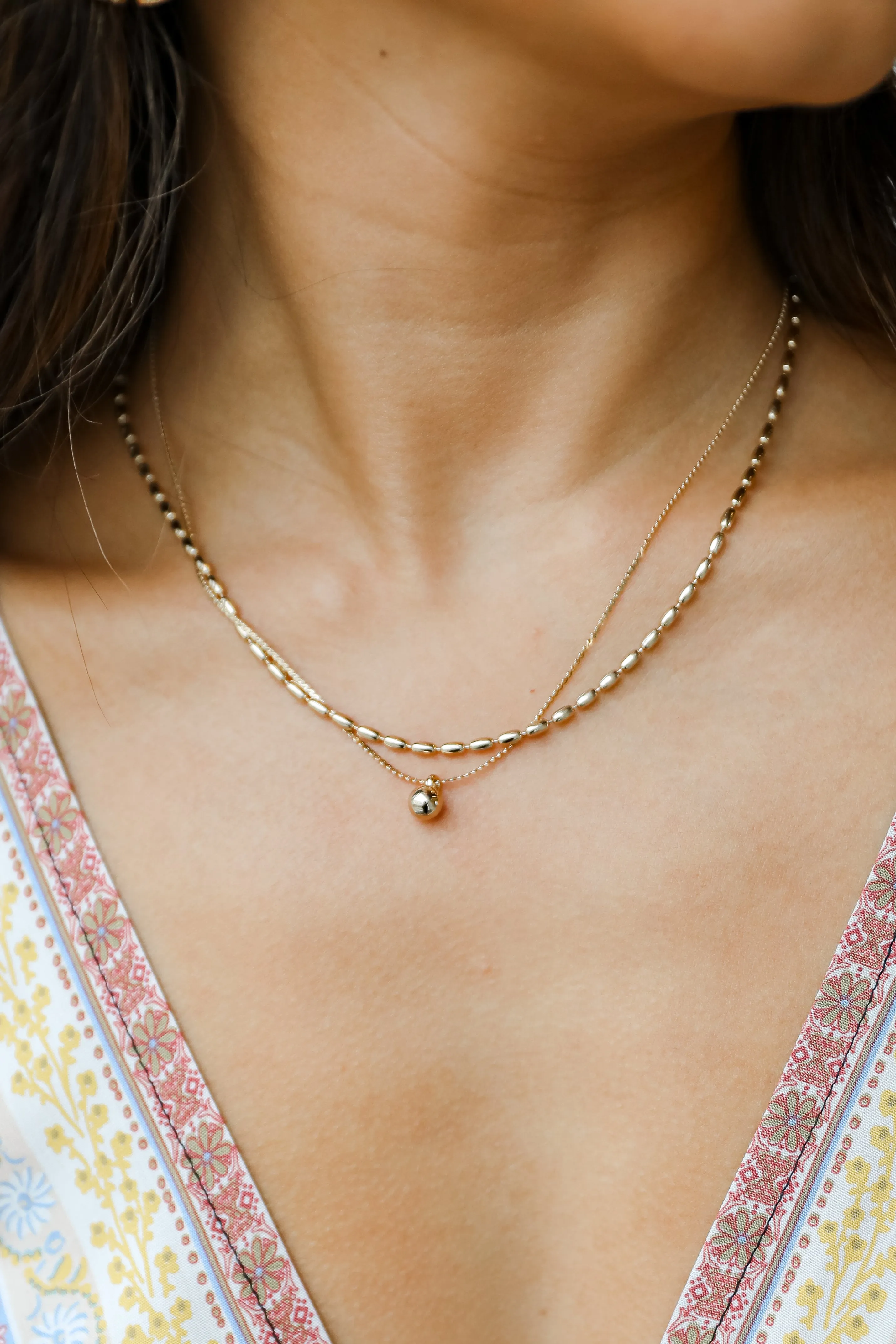 FINAL SALE - Addison Gold Layered Chain Necklace