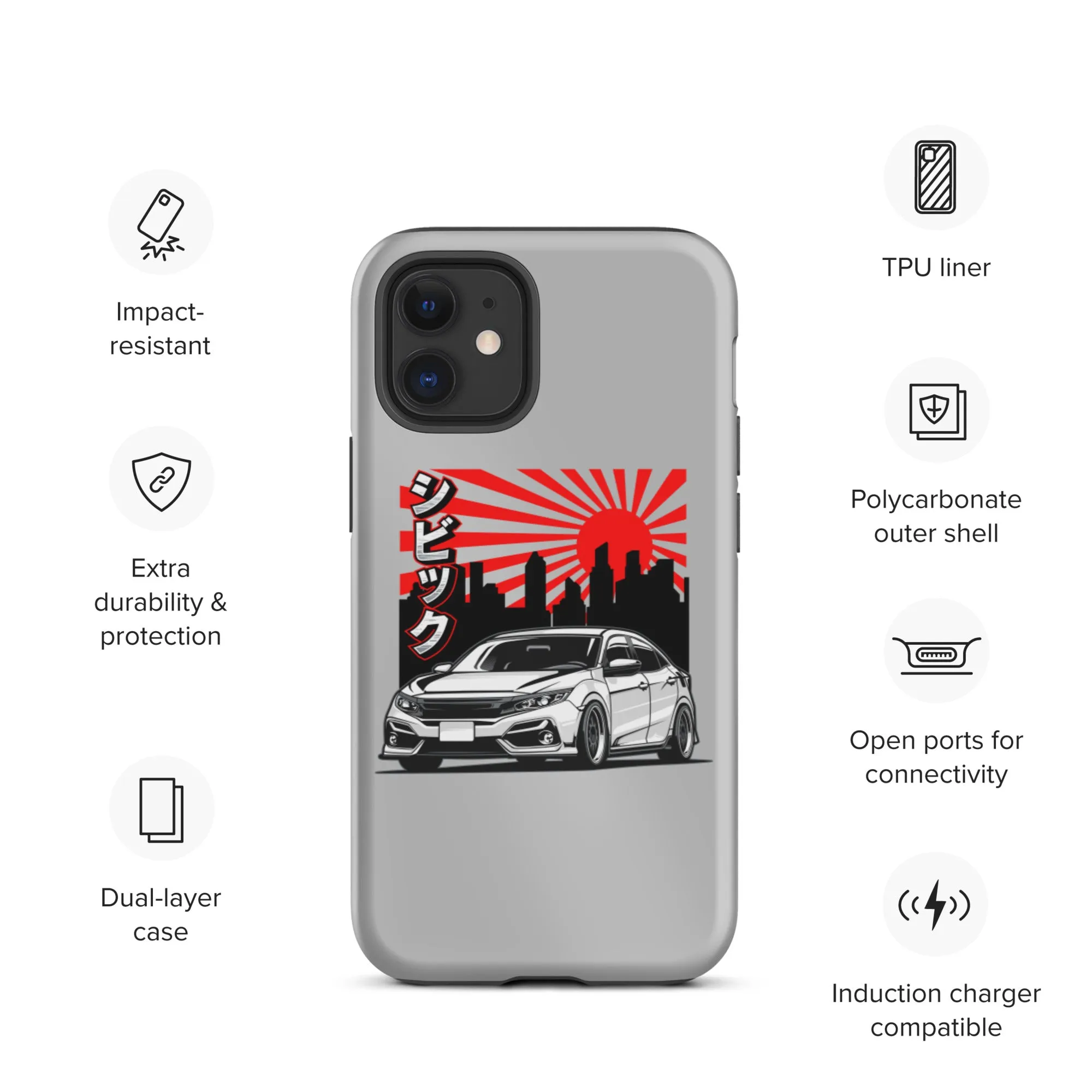 FK8 Sunrise Premium Car Culture iPhone Case