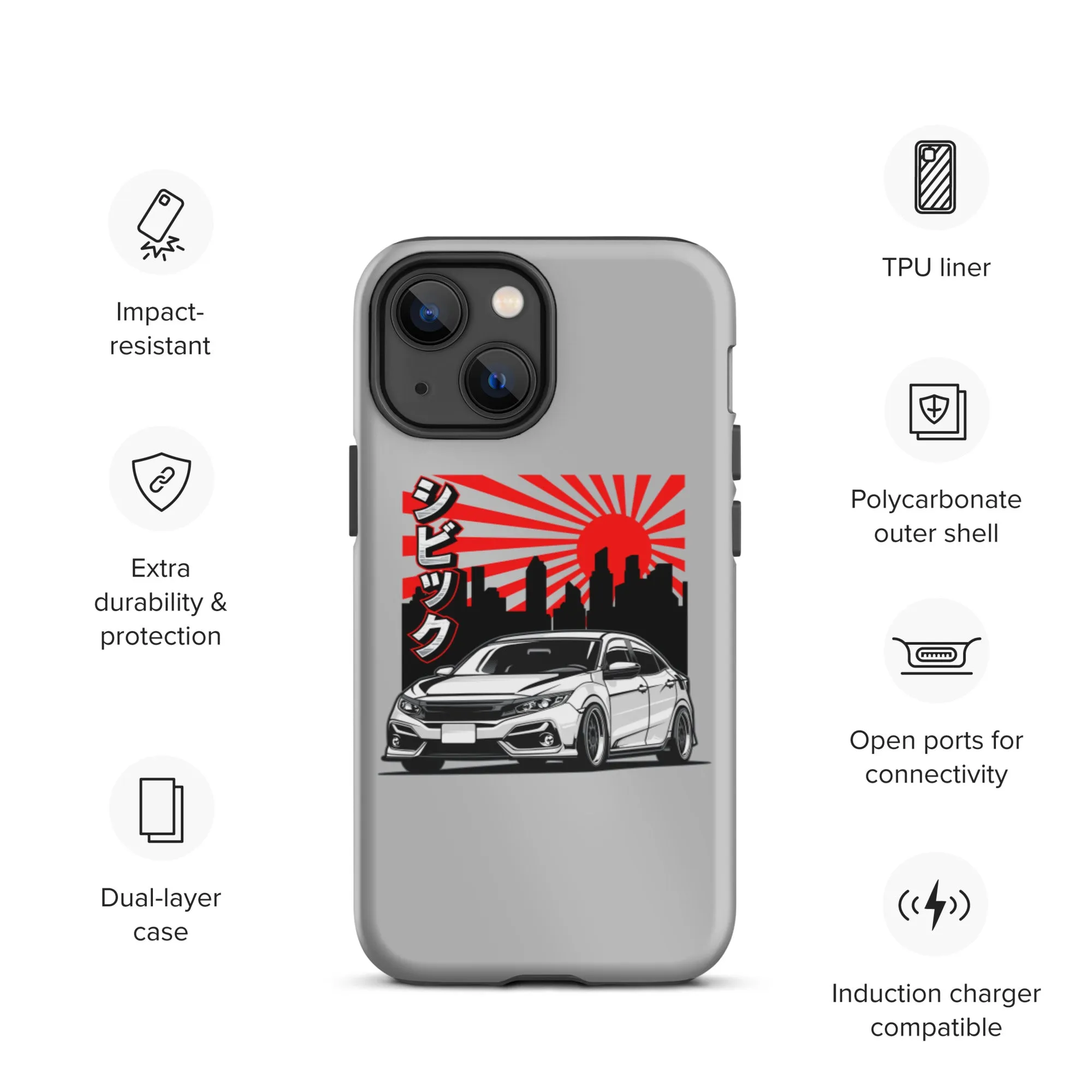 FK8 Sunrise Premium Car Culture iPhone Case