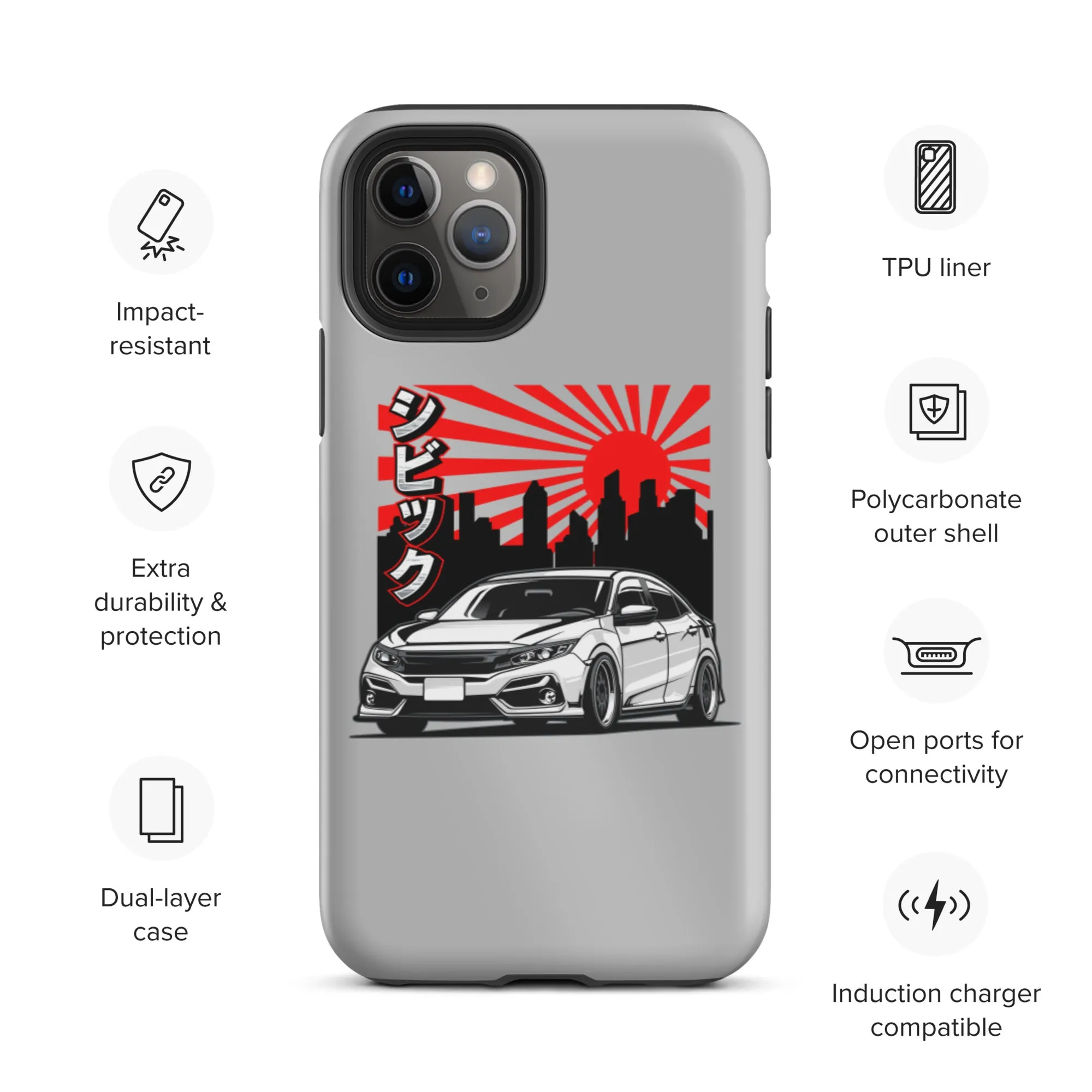 FK8 Sunrise Premium Car Culture iPhone Case