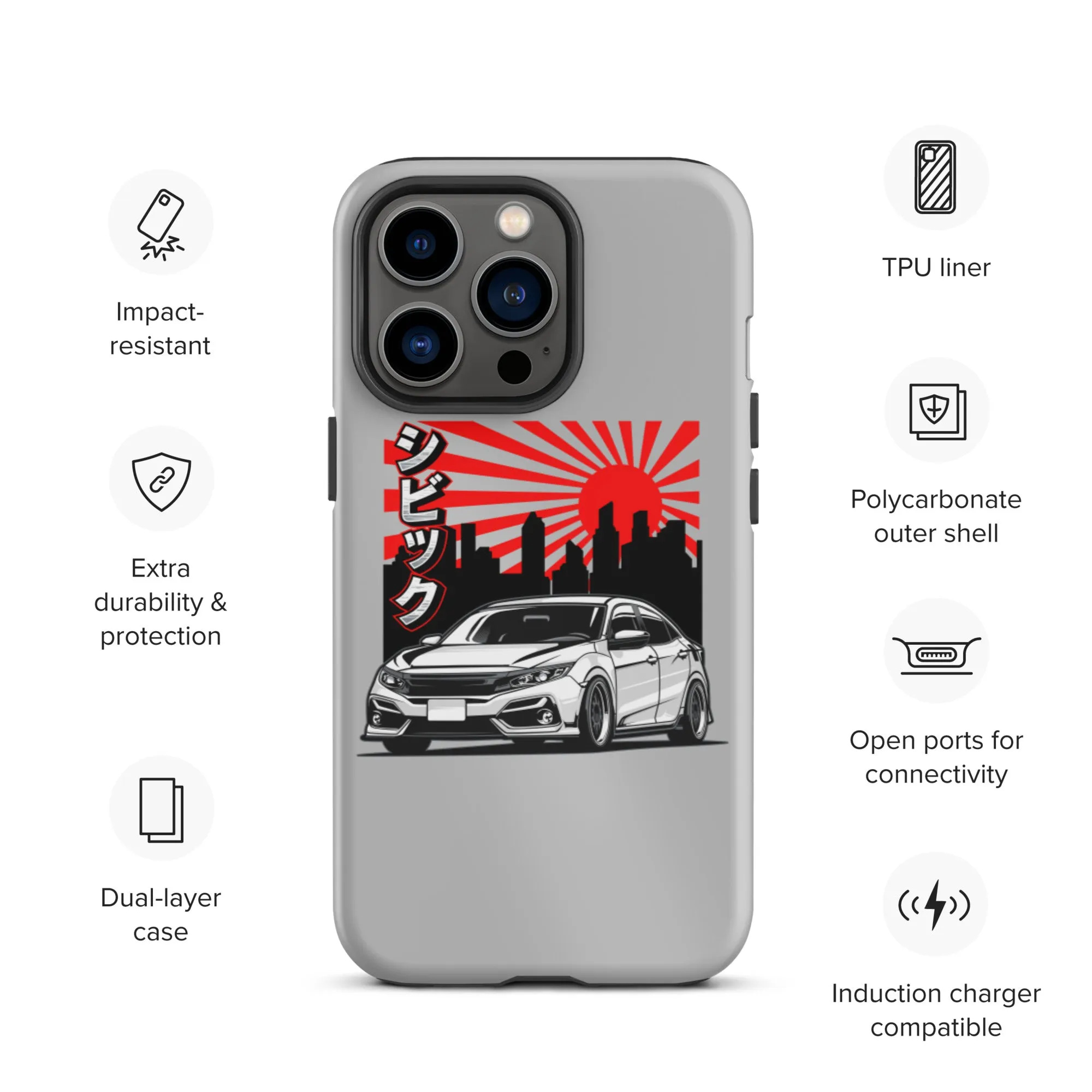 FK8 Sunrise Premium Car Culture iPhone Case