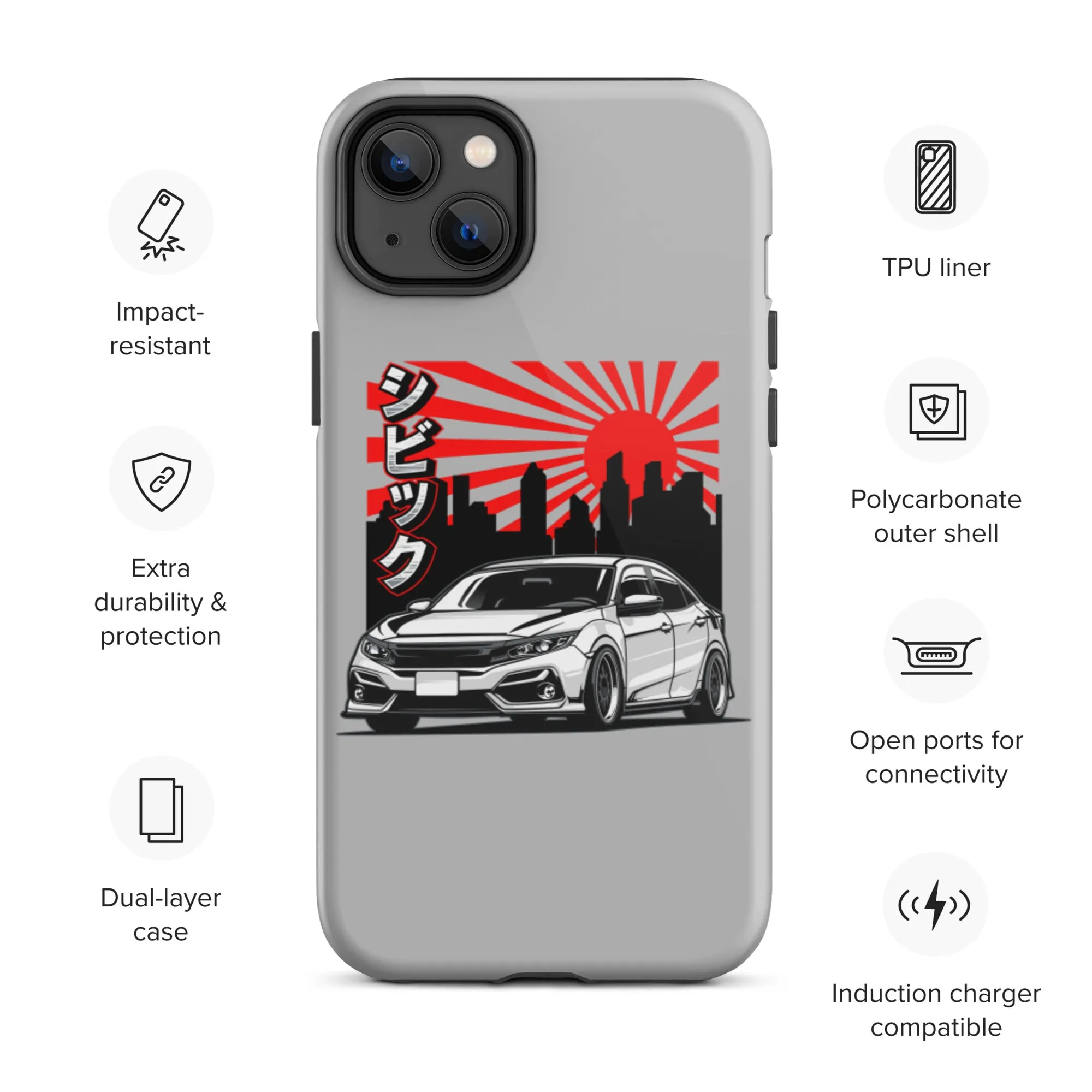 FK8 Sunrise Premium Car Culture iPhone Case