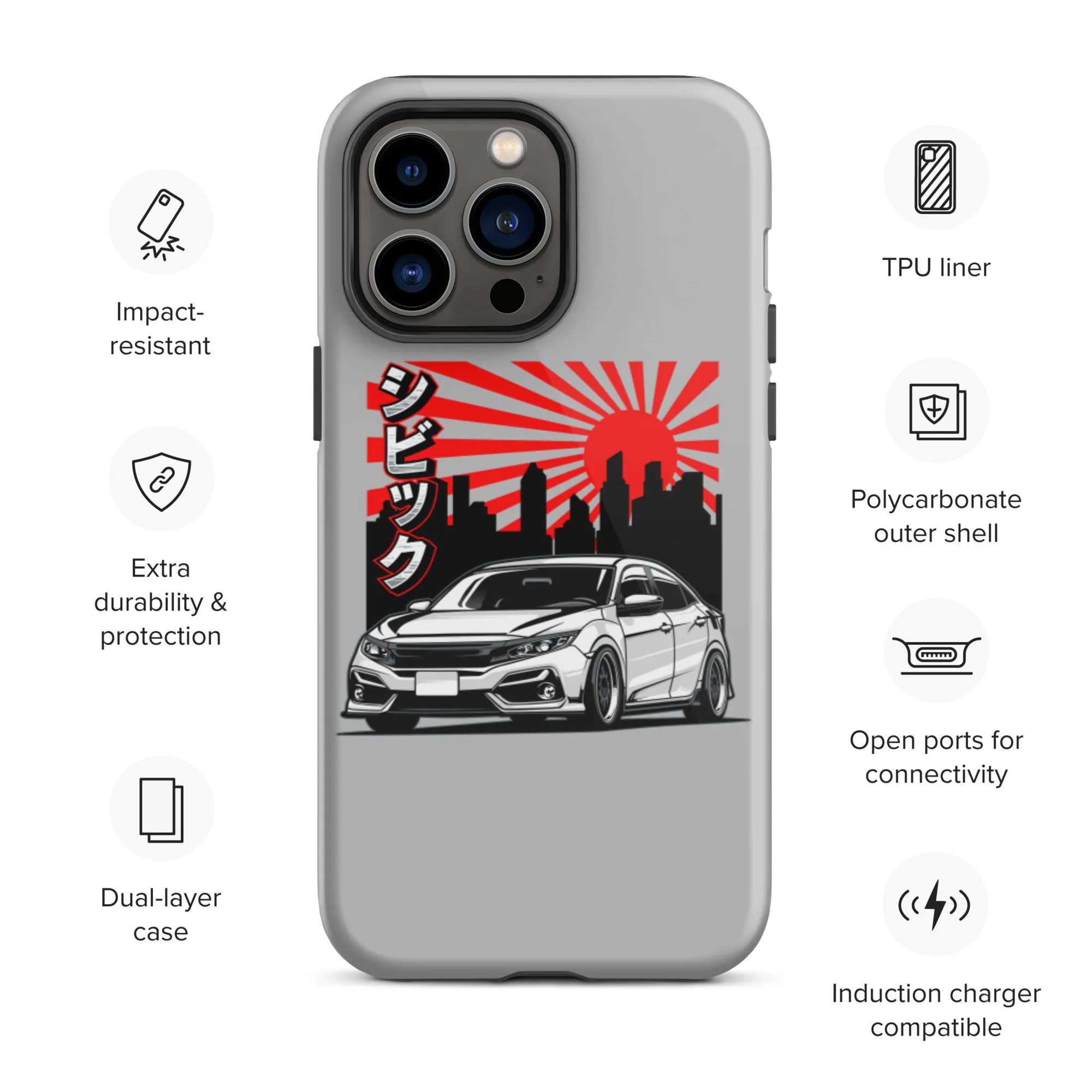 FK8 Sunrise Premium Car Culture iPhone Case