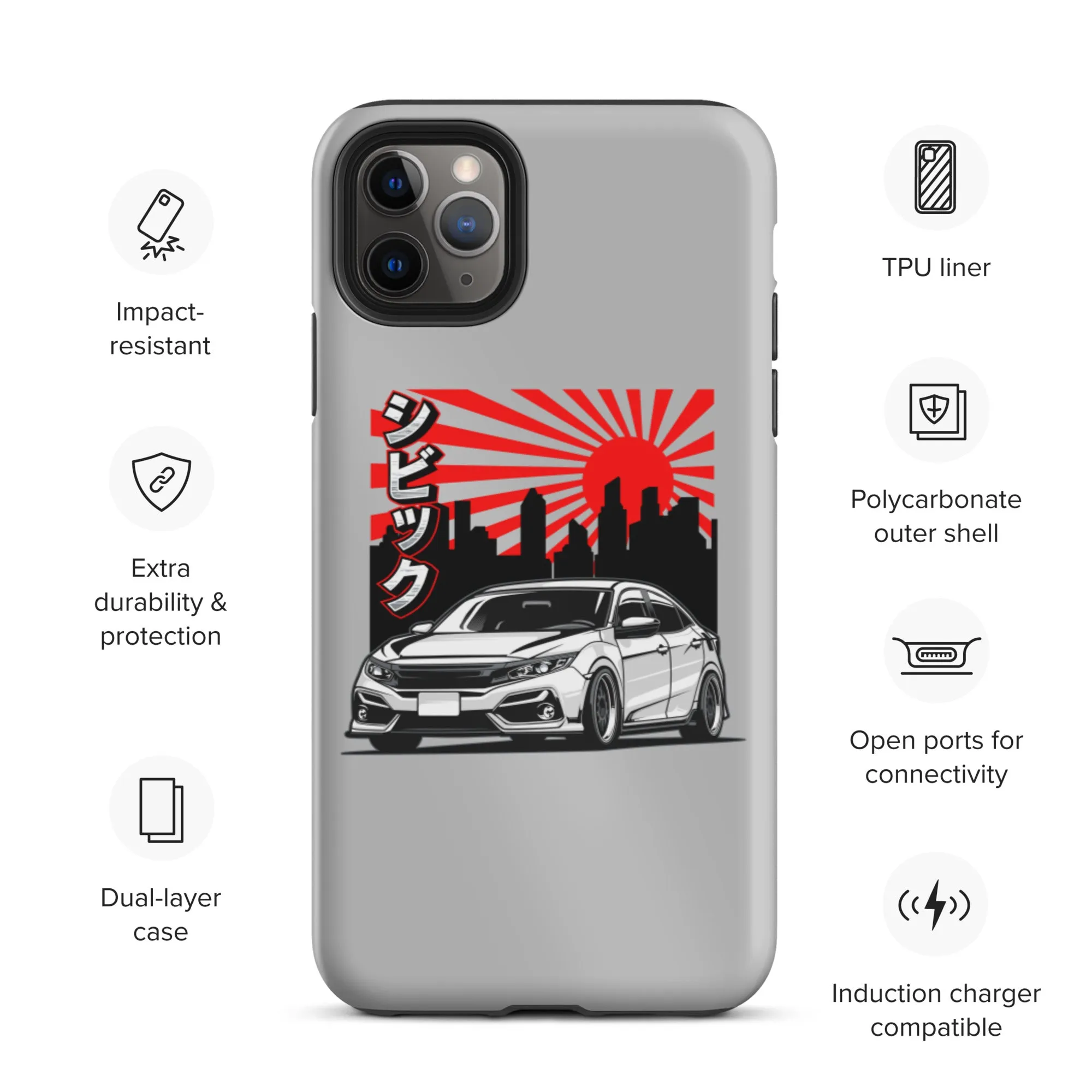 FK8 Sunrise Premium Car Culture iPhone Case