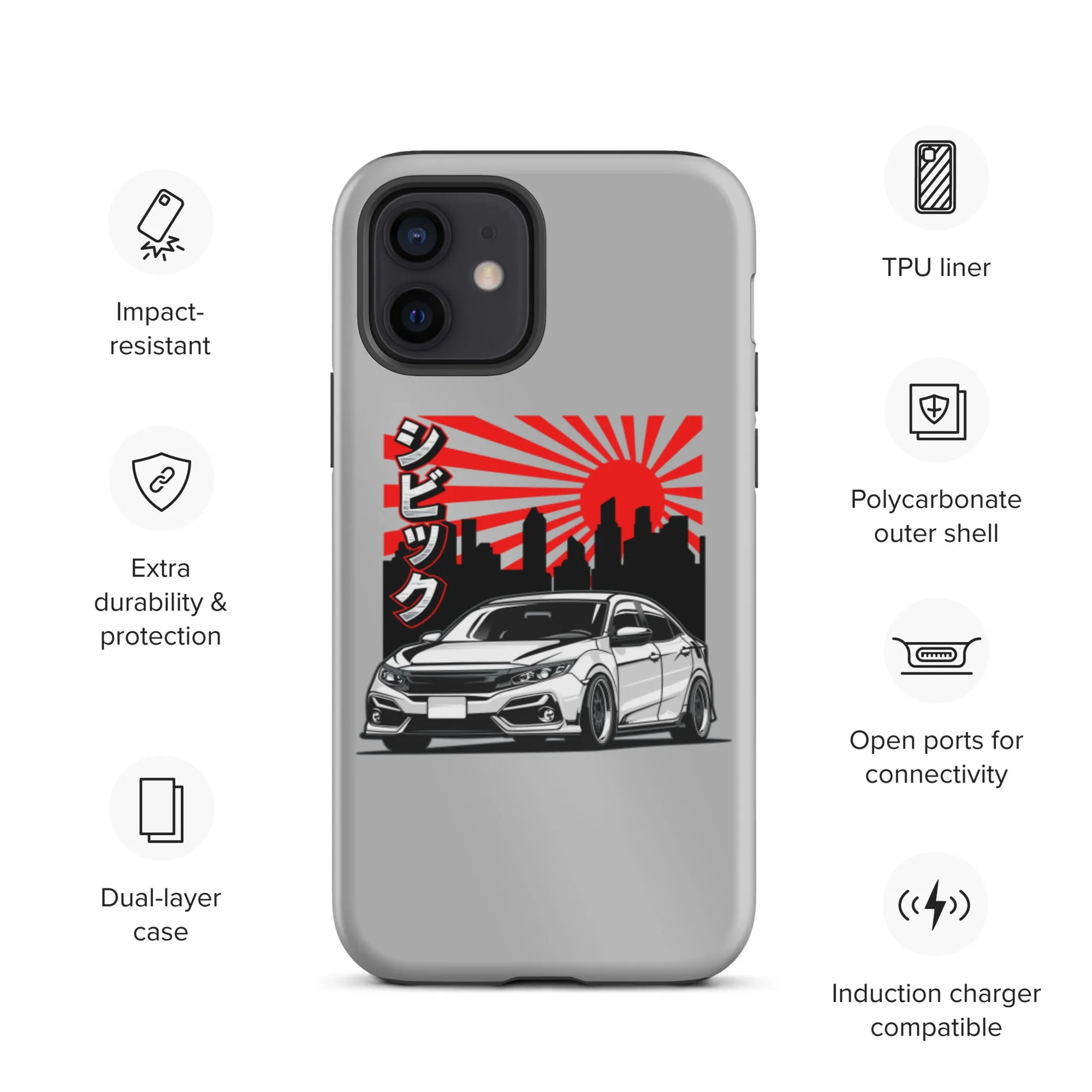 FK8 Sunrise Premium Car Culture iPhone Case