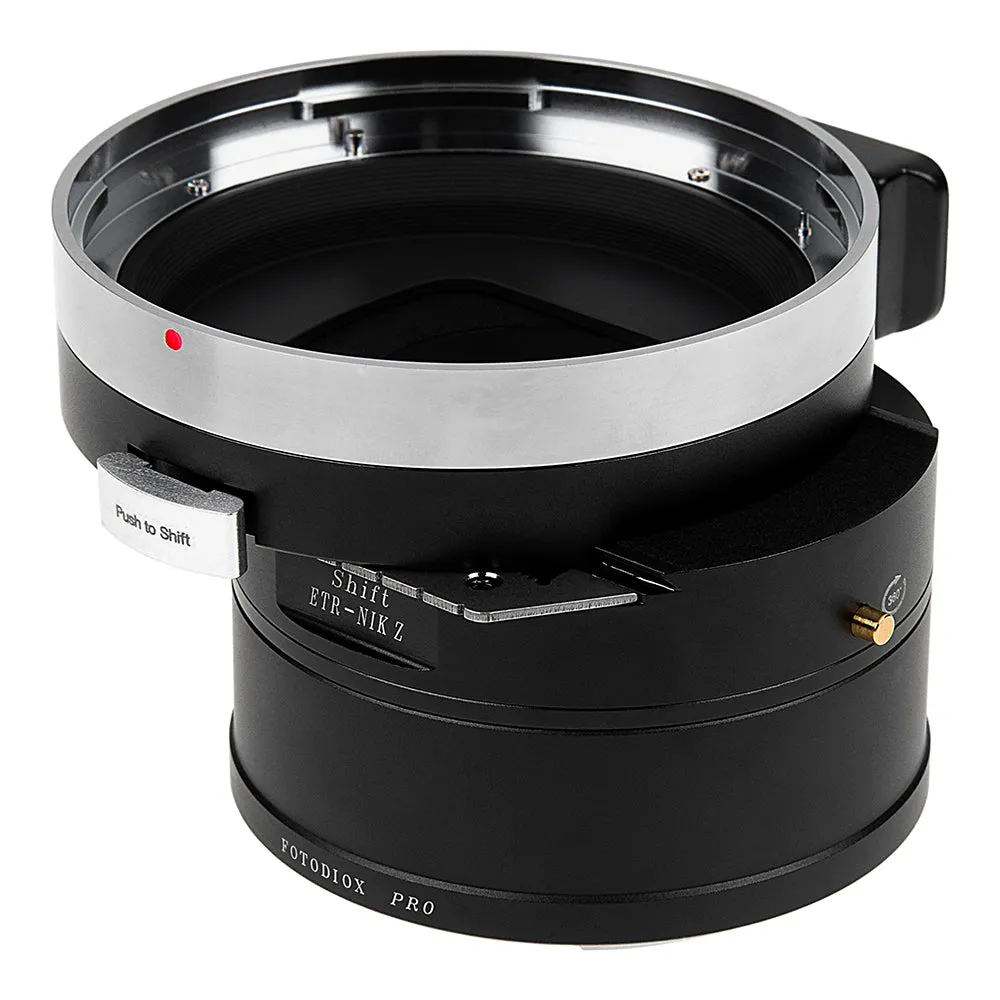 Fotodiox Pro Lens Mount Shift Adapter - Compatible With Bronica ETR Mount Lens to Nikon Z-Mount Mirrorless Camera Body