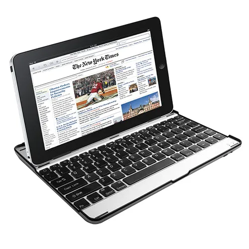 Fresh Fab Finds Aluminum alloy cover, Silver and black, Wireless keyboard,