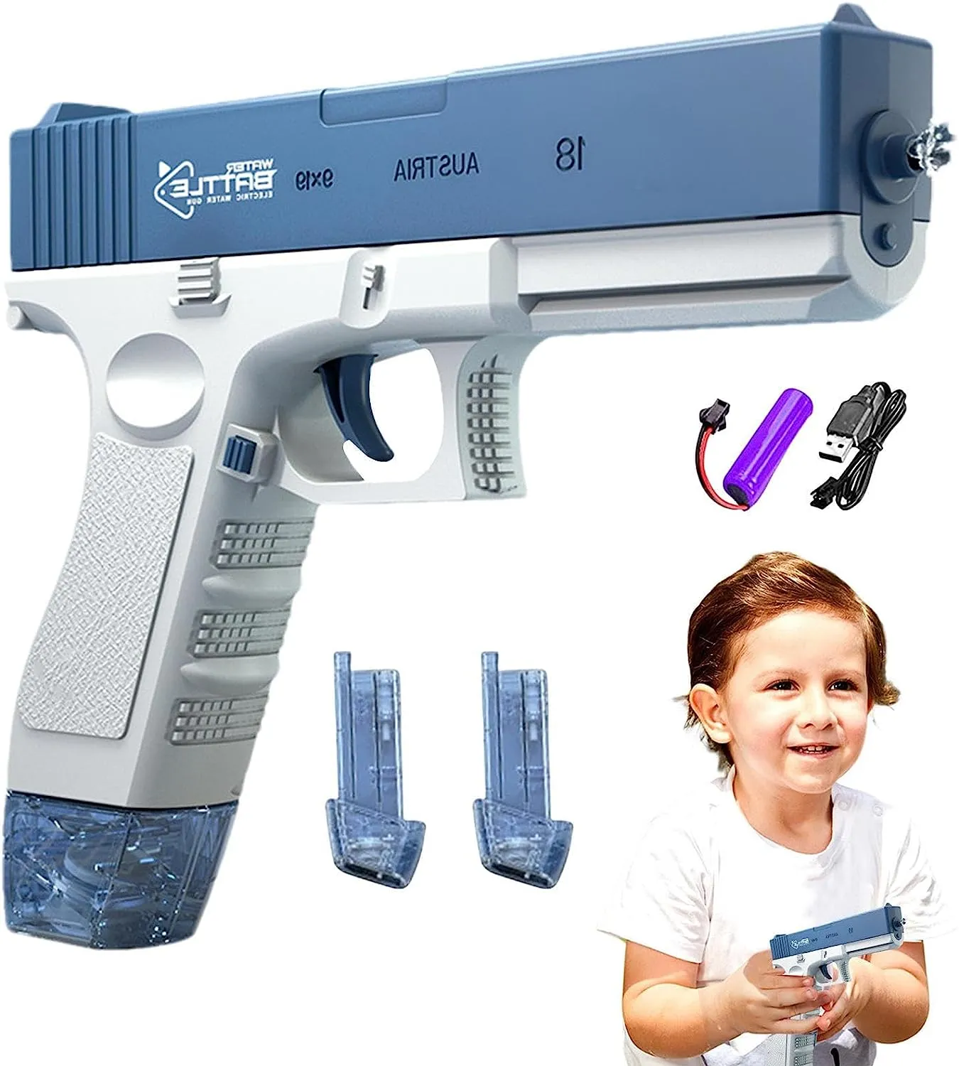 Fully Automatic Repeater Water Gun- 59 59cc Water Tank