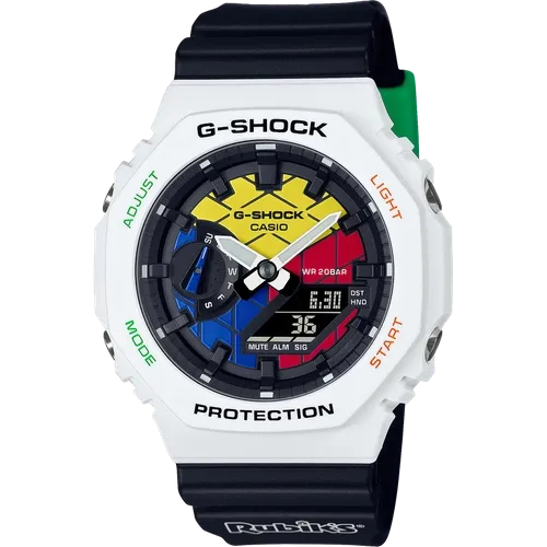 G-Shock RUBIKs Carbon Core Guard Case Analog and Digital Display