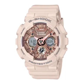 G-SHOCK WOMENS (ROSE GOLD) ANALOG-DIGITAL WOMEN GMAS120MF-4A