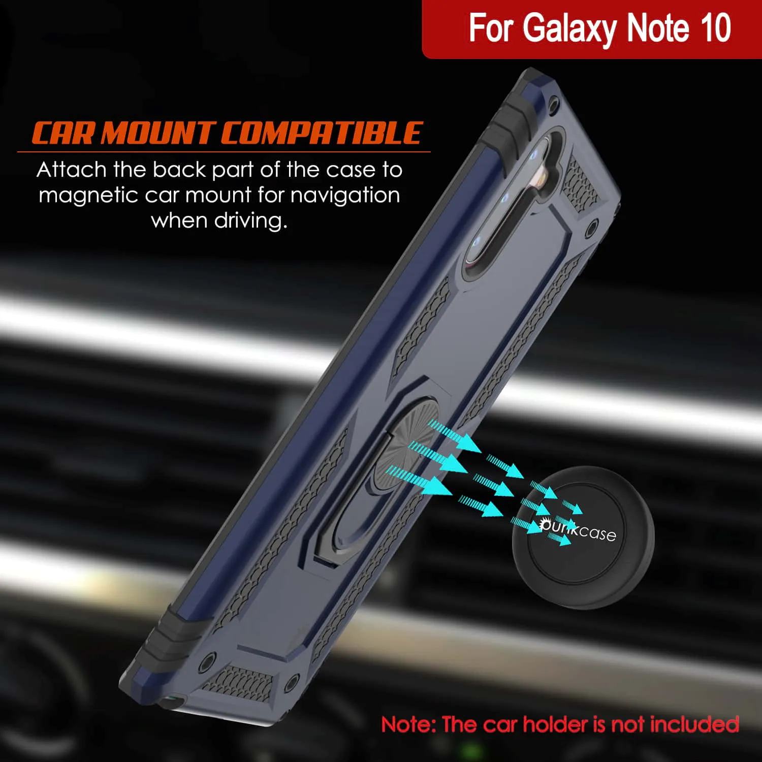 Galaxy Note 10 Punkcase Armor Military Case Navy-Blue