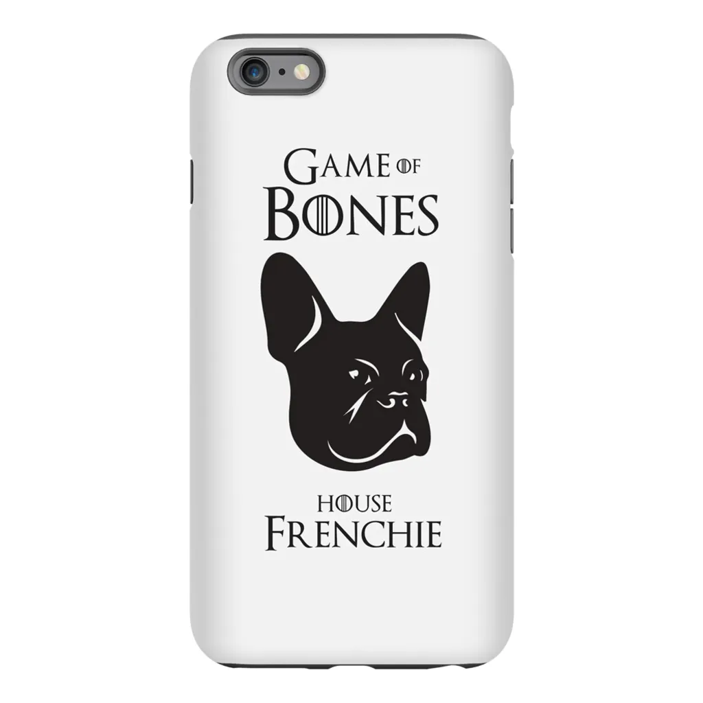 Game of Bones: House Frenchie iPhone Cases (white - various sizes)