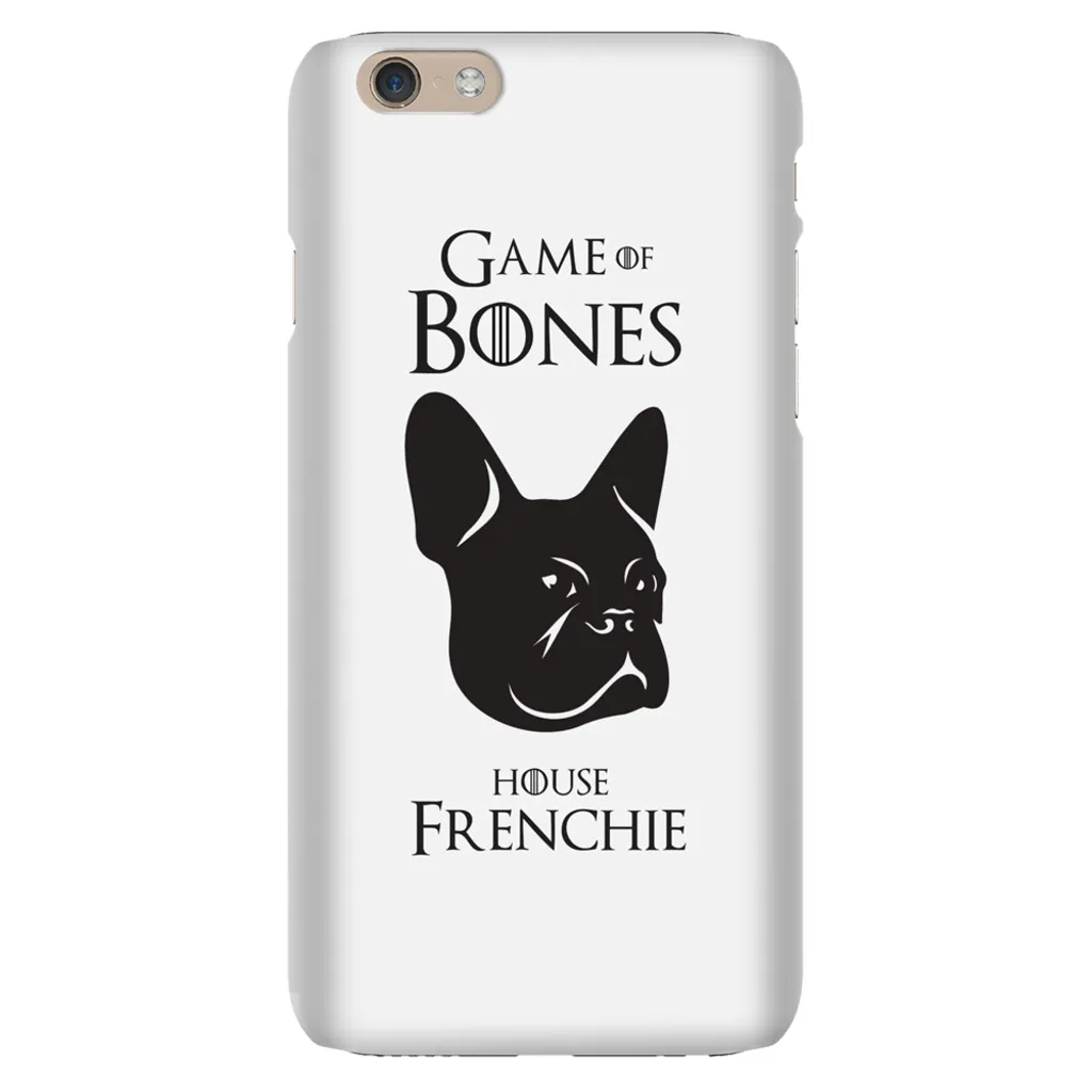 Game of Bones: House Frenchie iPhone Cases (white - various sizes)