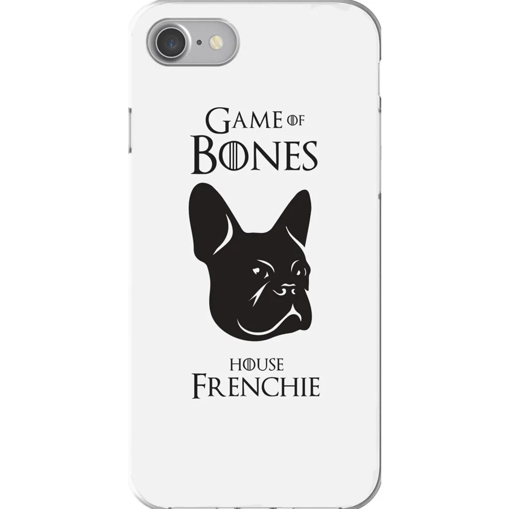 Game of Bones: House Frenchie iPhone Cases (white - various sizes)