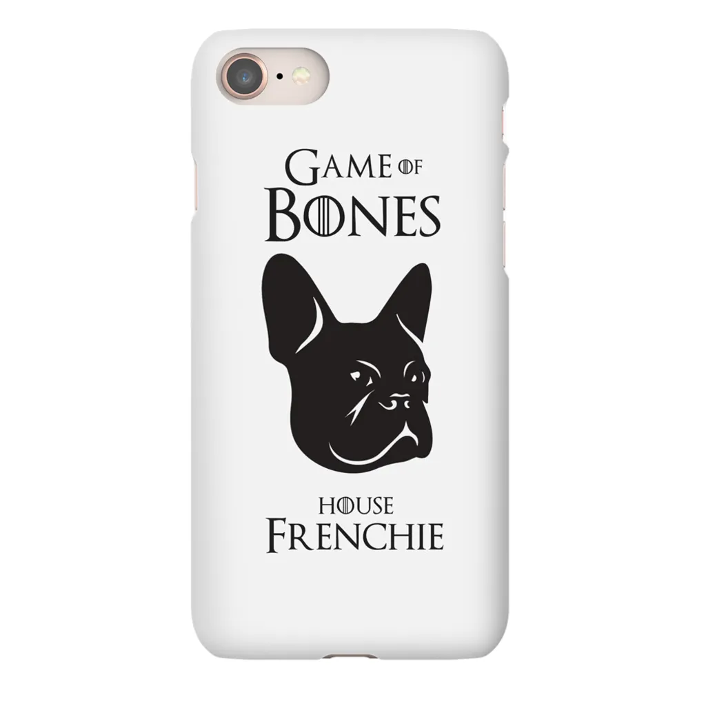 Game of Bones: House Frenchie iPhone Cases (white - various sizes)