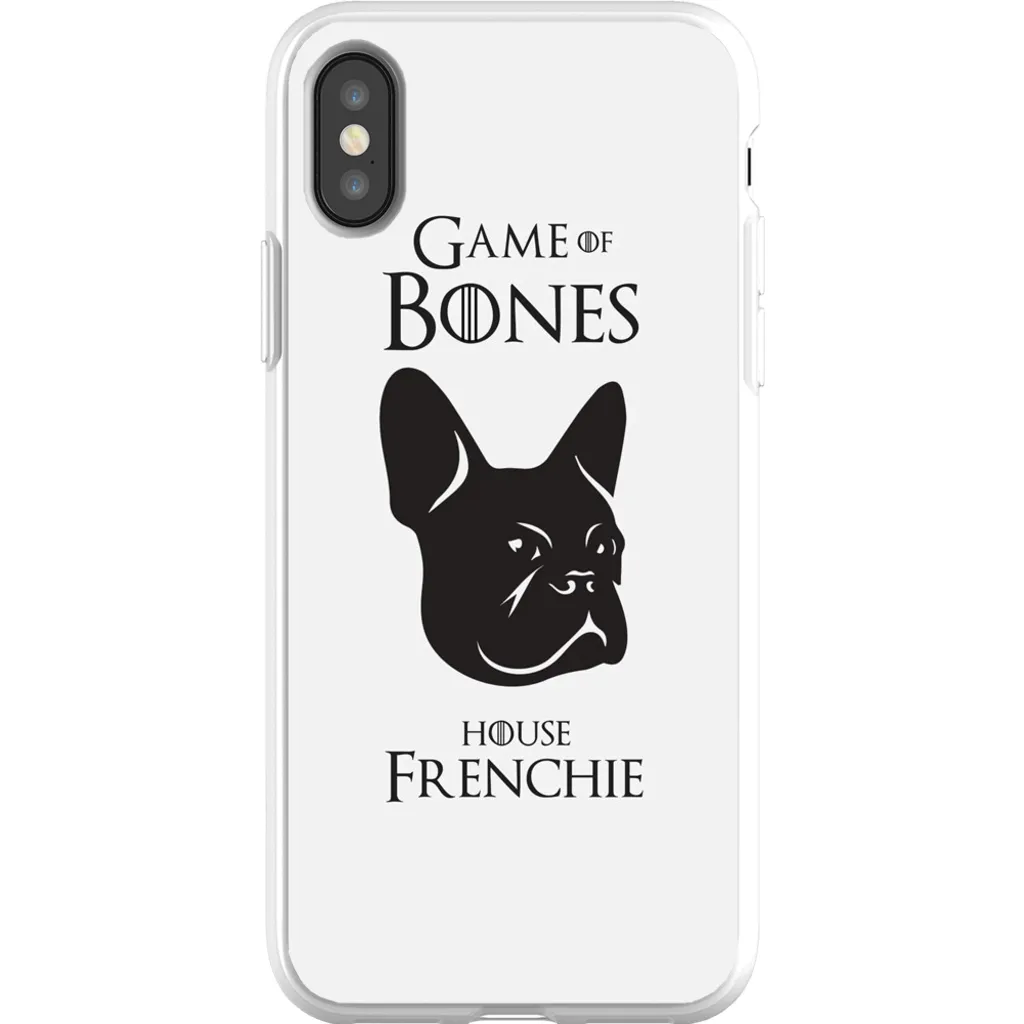 Game of Bones: House Frenchie iPhone Cases (white - various sizes)