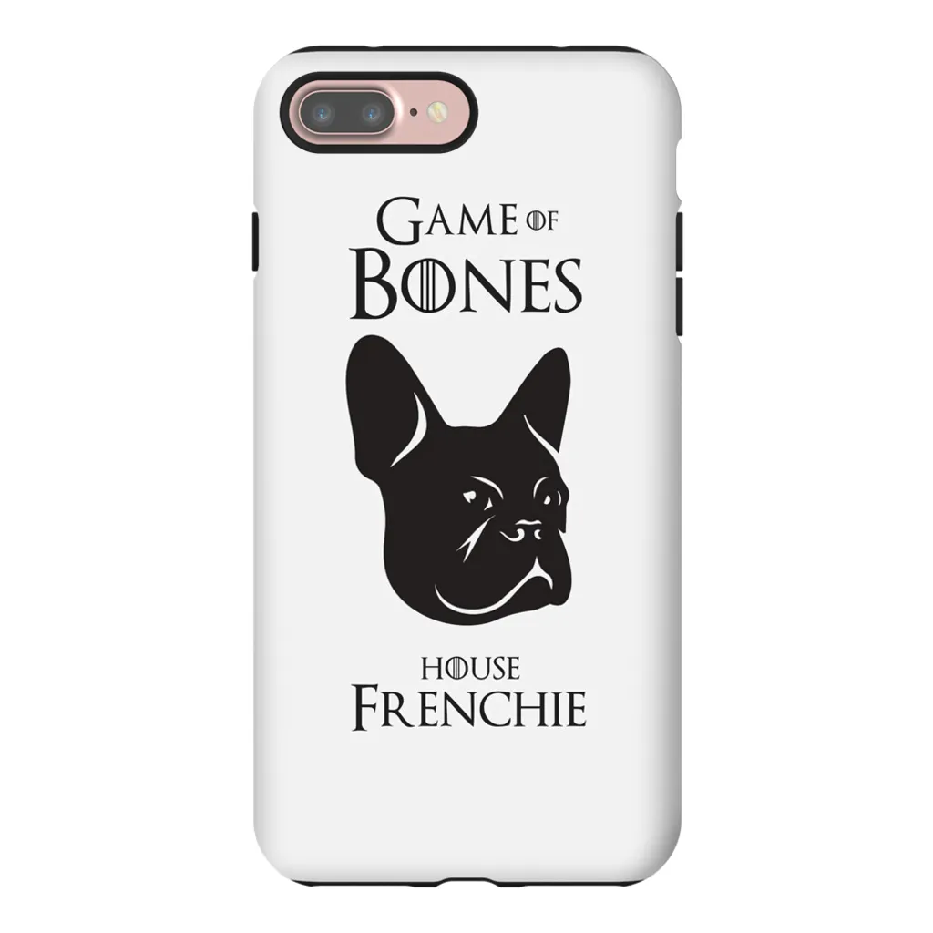 Game of Bones: House Frenchie iPhone Cases (white - various sizes)