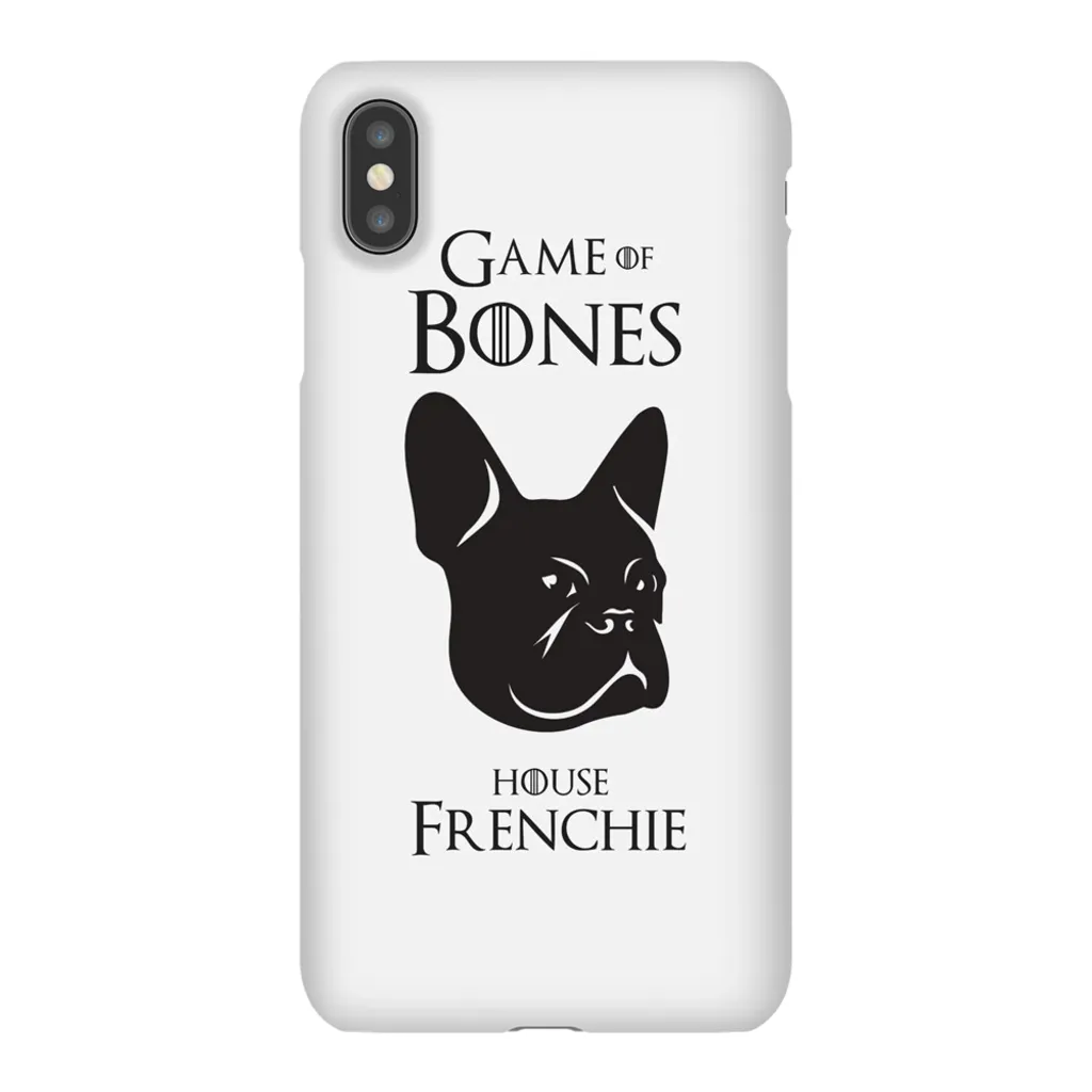 Game of Bones: House Frenchie iPhone Cases (white - various sizes)