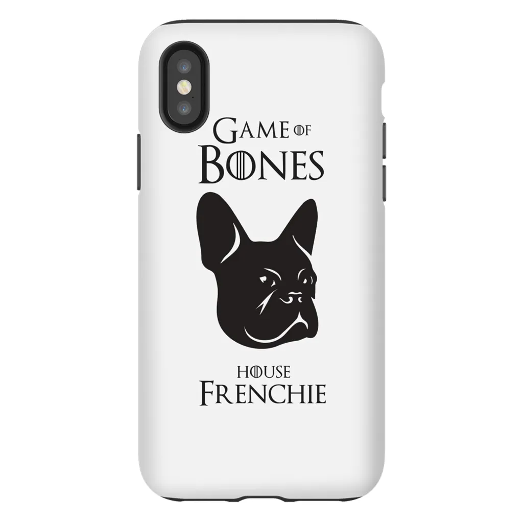 Game of Bones: House Frenchie iPhone Cases (white - various sizes)