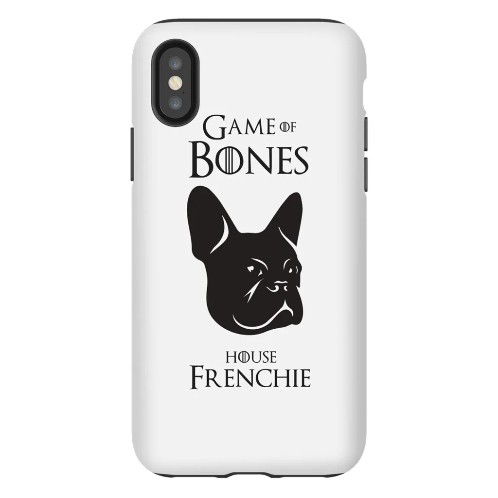 Game of Bones: House Frenchie iPhone Cases (white - various sizes)