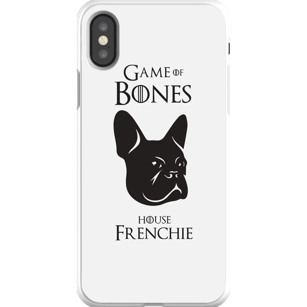 Game of Bones: House Frenchie iPhone Cases (white - various sizes)