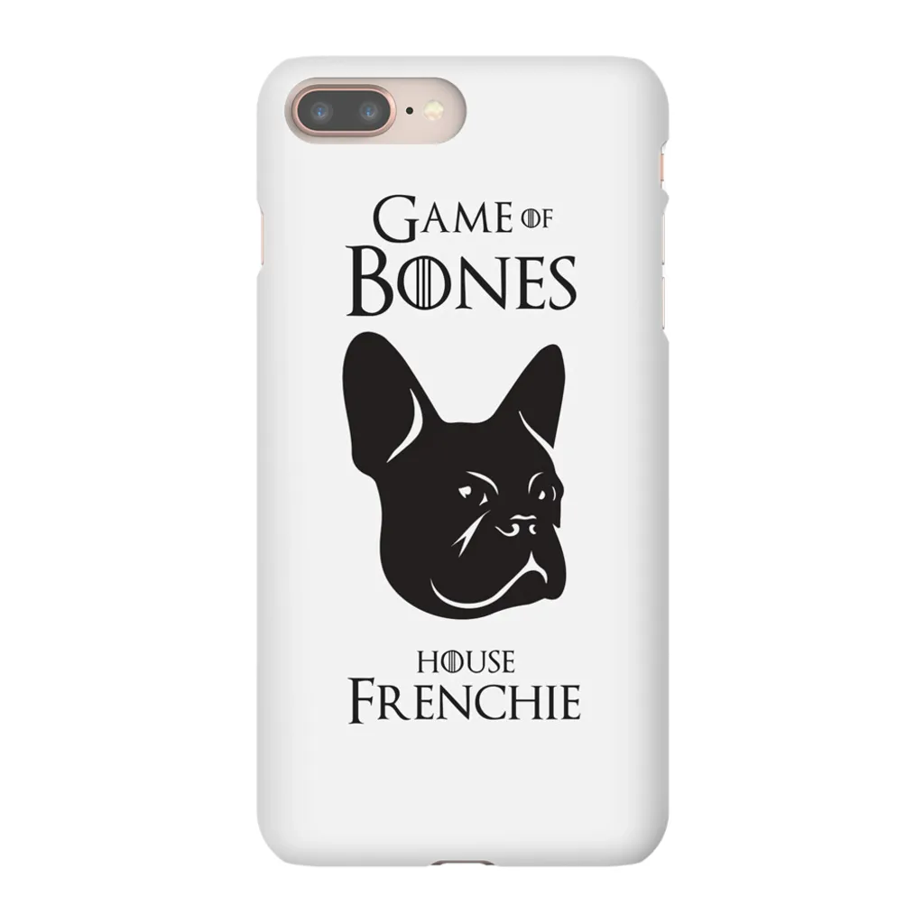 Game of Bones: House Frenchie iPhone Cases (white - various sizes)