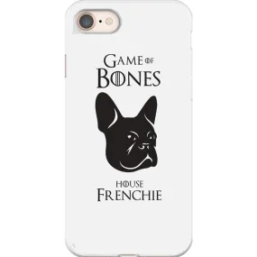 Game of Bones: House Frenchie iPhone Cases (white - various sizes)