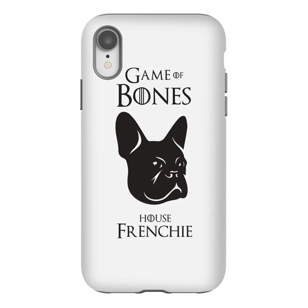 Game of Bones: House Frenchie iPhone Cases (white - various sizes)