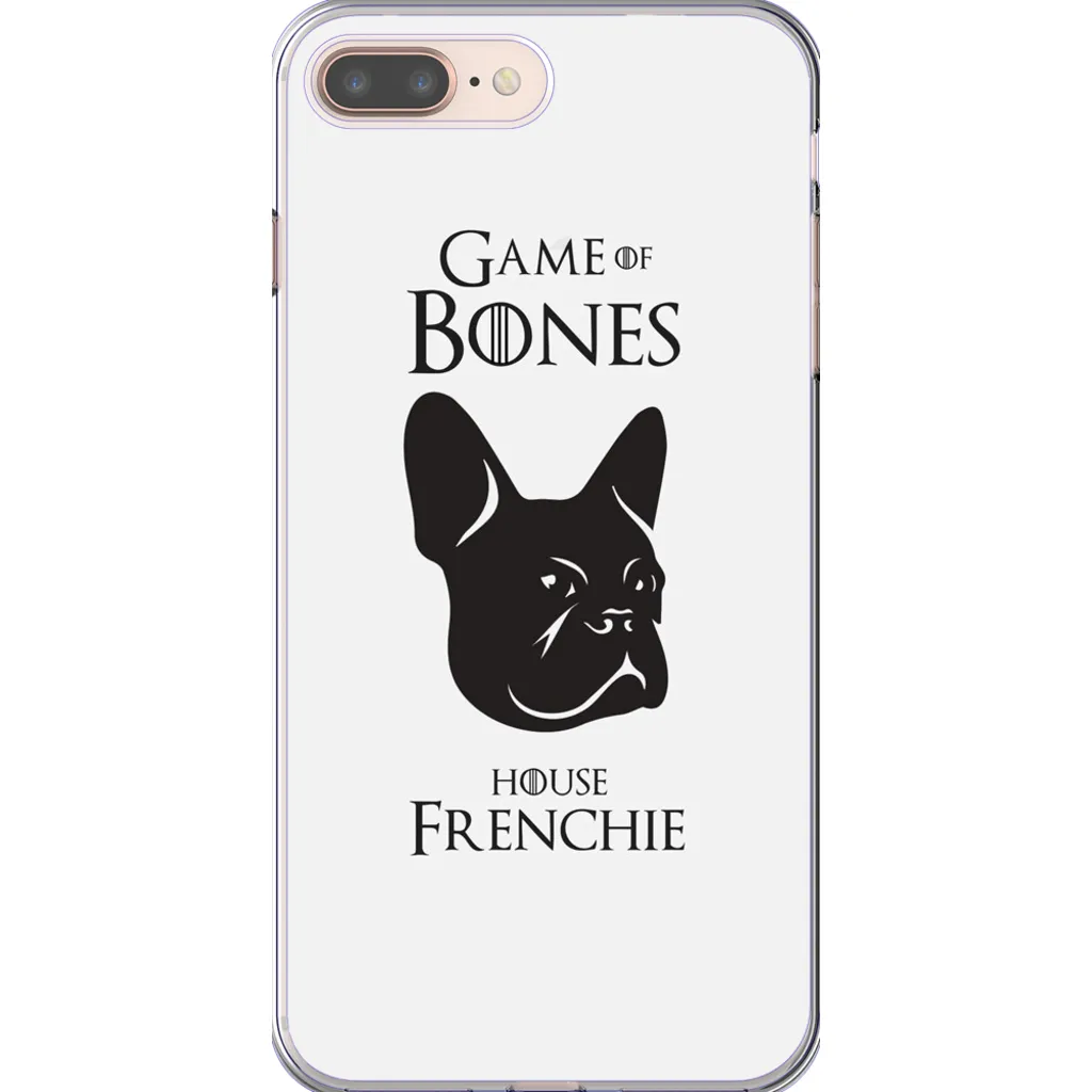 Game of Bones: House Frenchie iPhone Cases (white - various sizes)