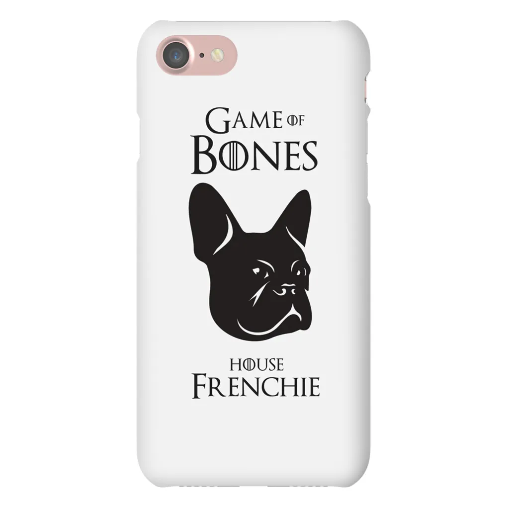 Game of Bones: House Frenchie iPhone Cases (white - various sizes)