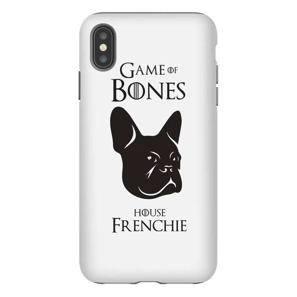 Game of Bones: House Frenchie iPhone Cases (white - various sizes)