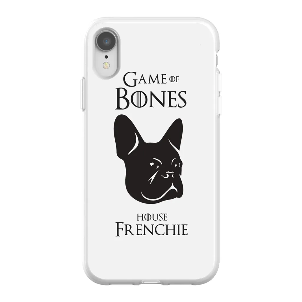 Game of Bones: House Frenchie iPhone Cases (white - various sizes)