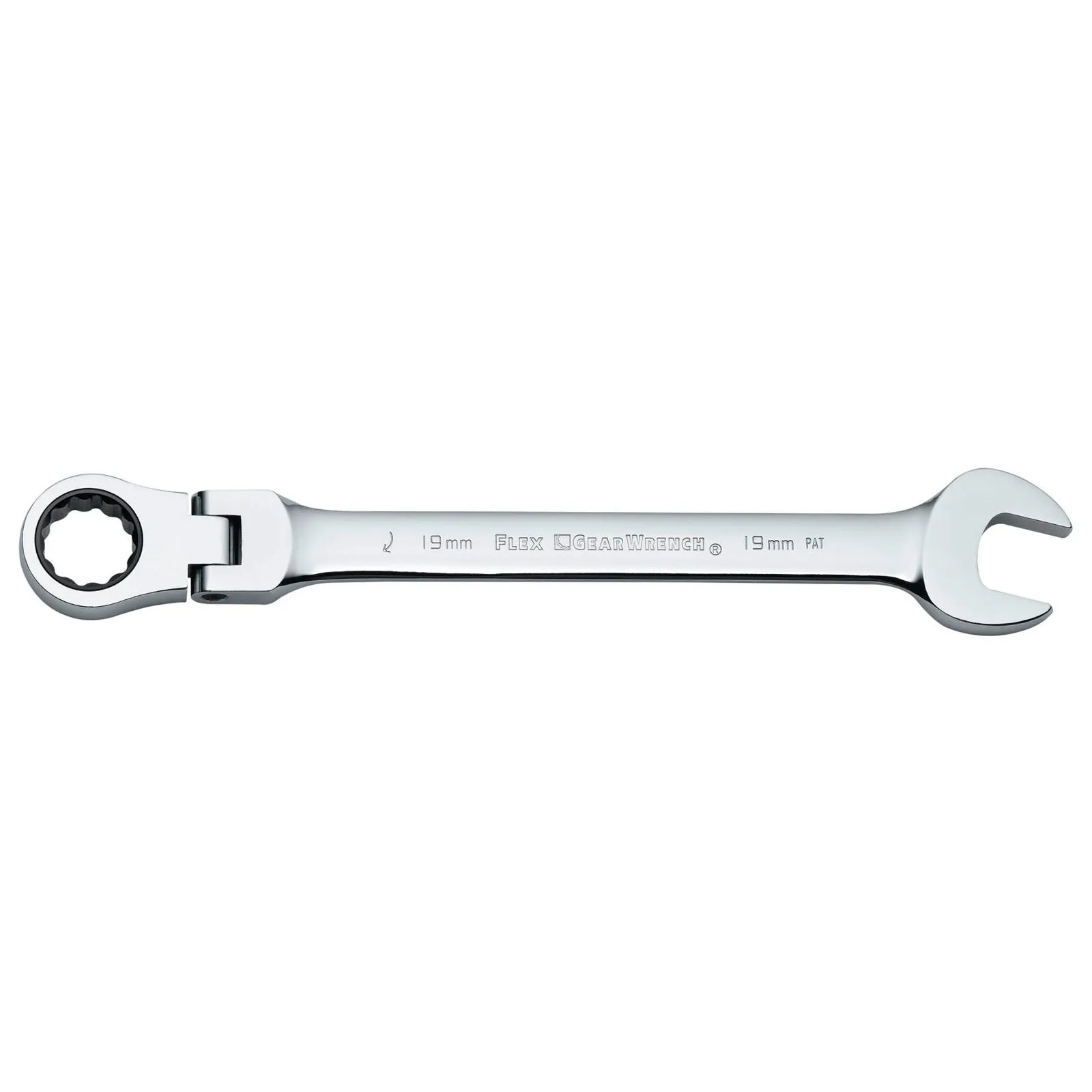 GearWrench 9919D 19mm Flex Head Combination Ratcheting Wrench