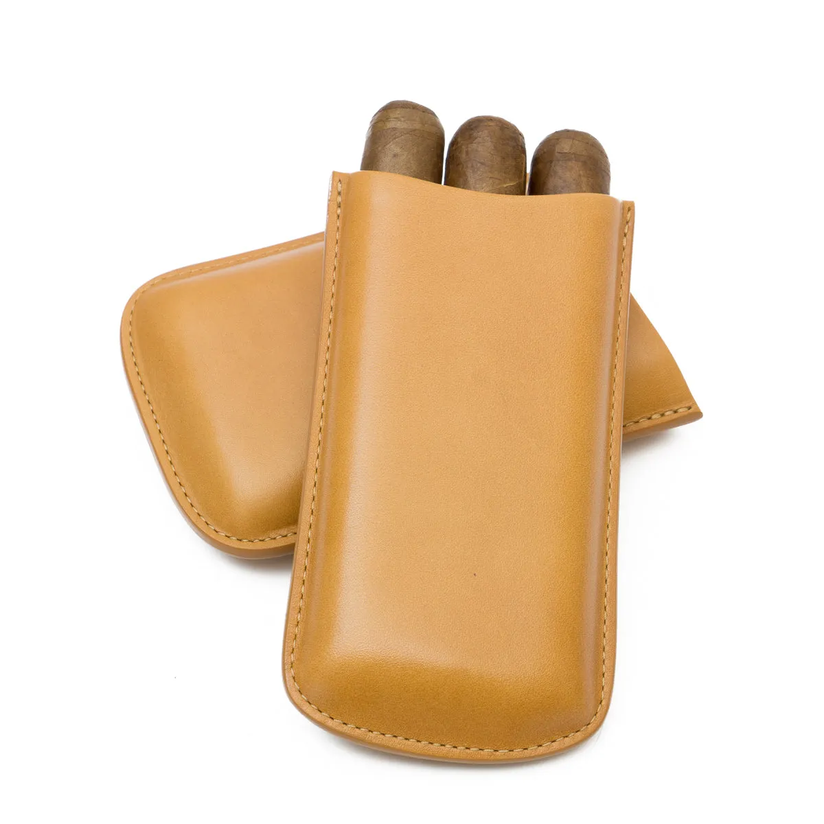 Genuine Leather Big 3-Finger Cigar Case | TF300