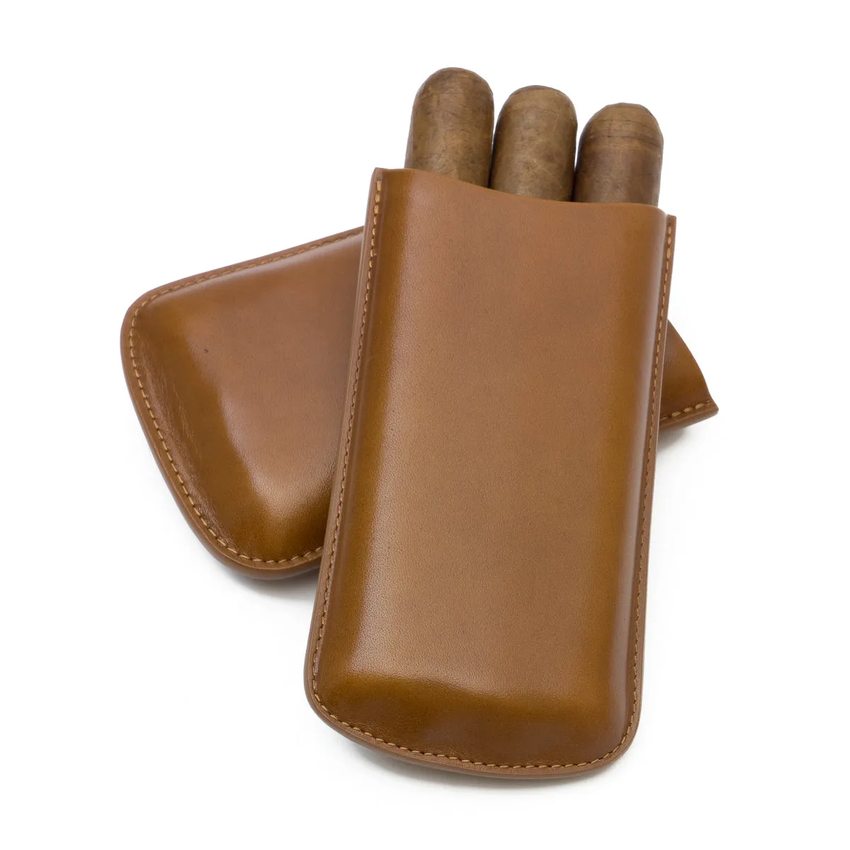 Genuine Leather Big 3-Finger Cigar Case | TF300