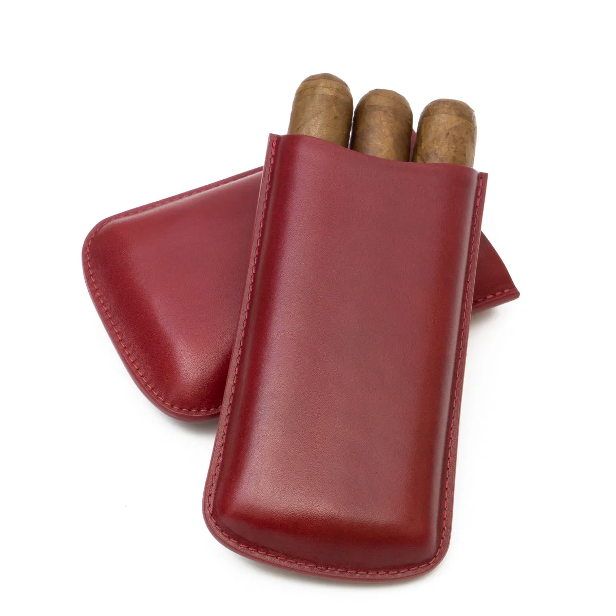 Genuine Leather Big 3-Finger Cigar Case | TF300