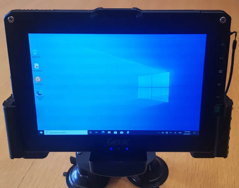 Getac UX10 with Extended Battery Cradle (No Charger Version)