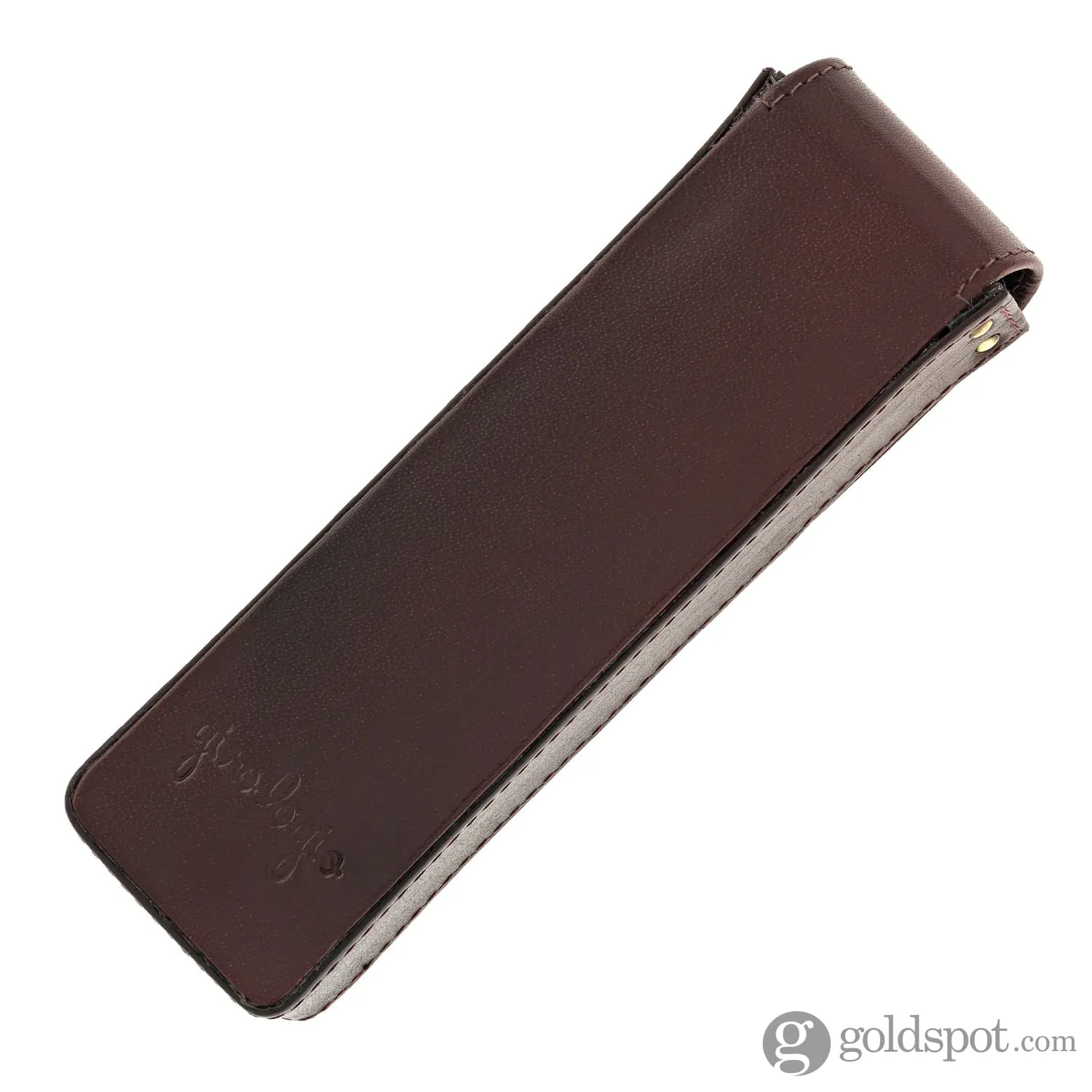 Girologio Double Magnetic Closure Pen Case in Oxblood