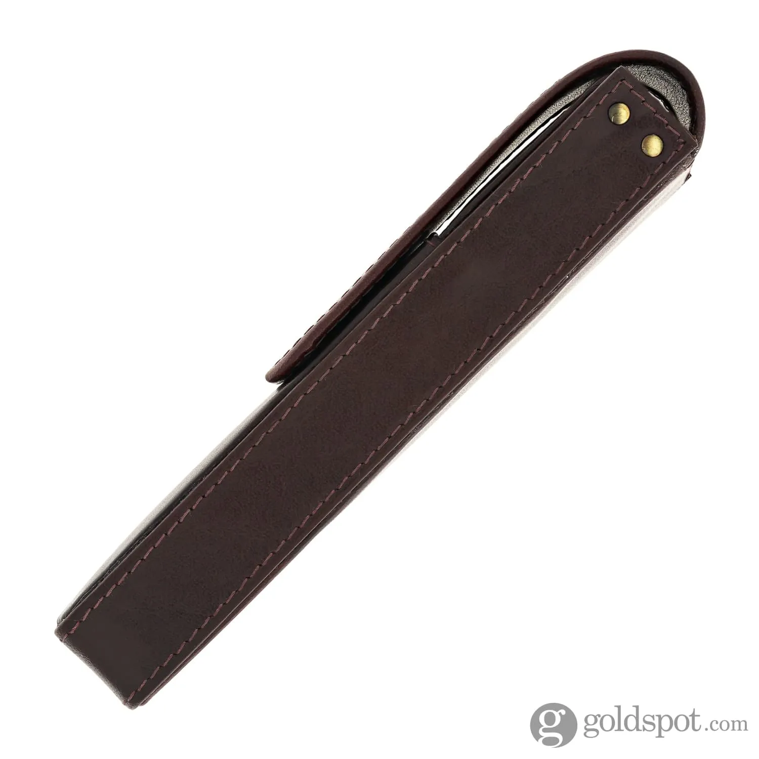 Girologio Double Magnetic Closure Pen Case in Oxblood