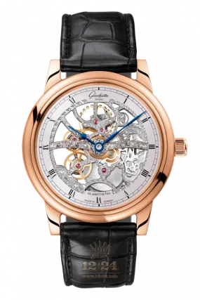 Glashutte Original Senator Skeletonized Edition Red Gold Men's Watch