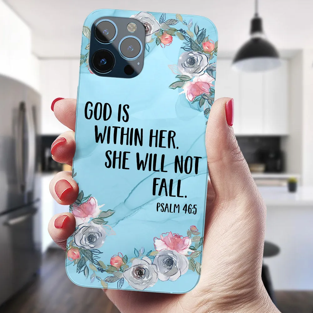 God Is Within Her - Christian Phone Case - Jesus Phone Case - Bible Verse Phone Case - Ciaocustom