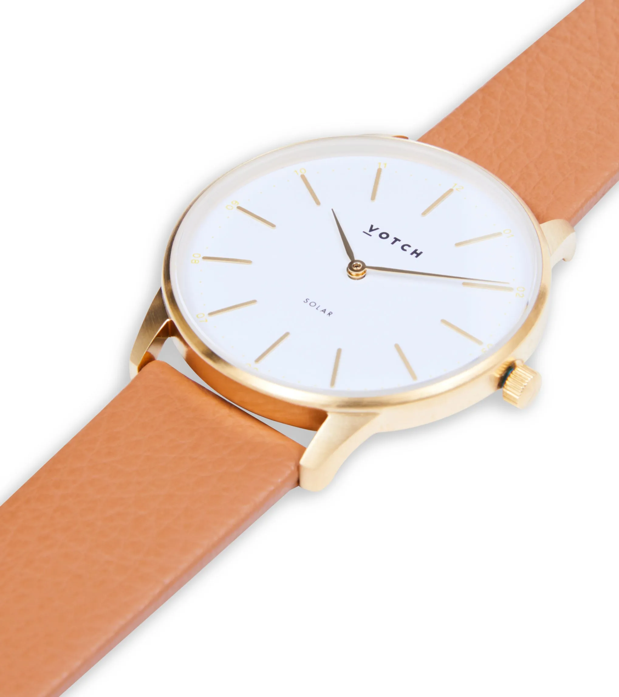 Gold & Tan Watch | Solar Classic