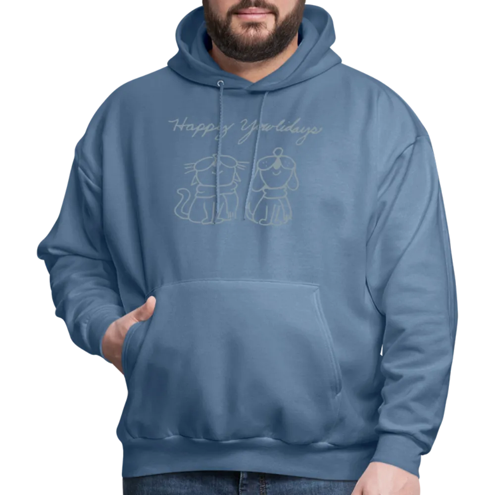 Happy Yowlidays Metallic-Print Hoodie