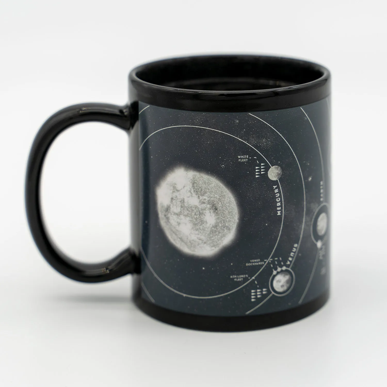 Heat-Activated Iron Gold Map Mug