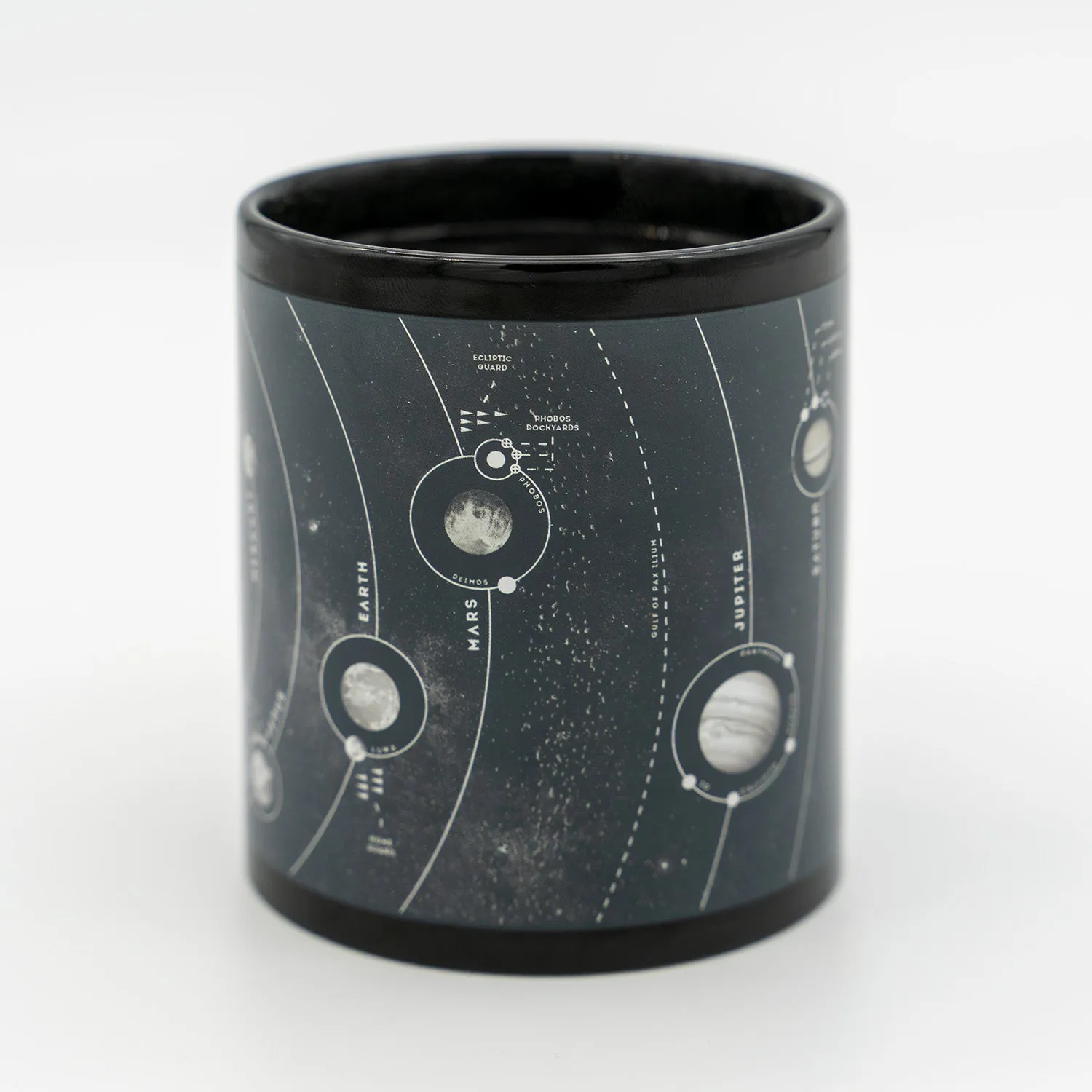 Heat-Activated Iron Gold Map Mug