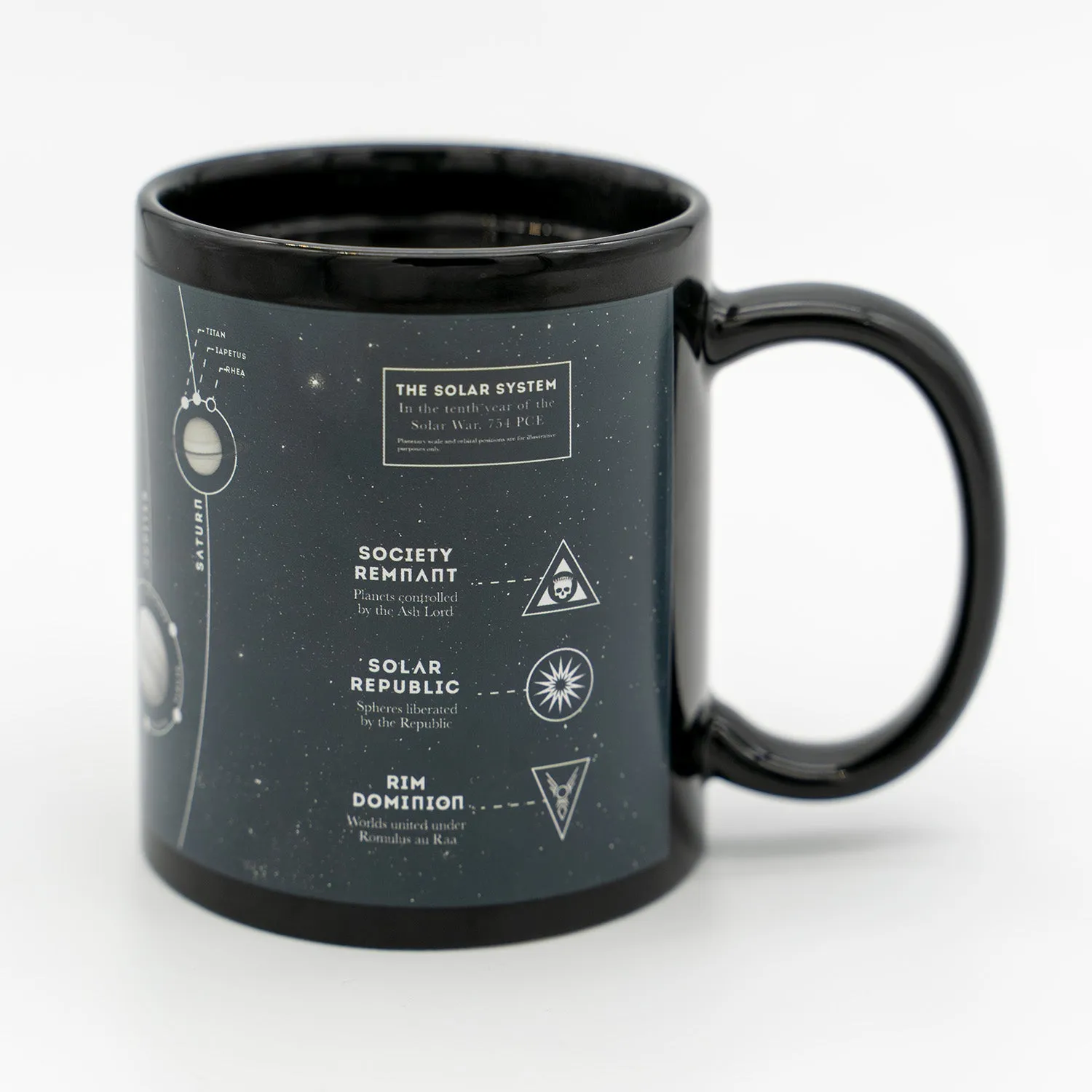 Heat-Activated Iron Gold Map Mug