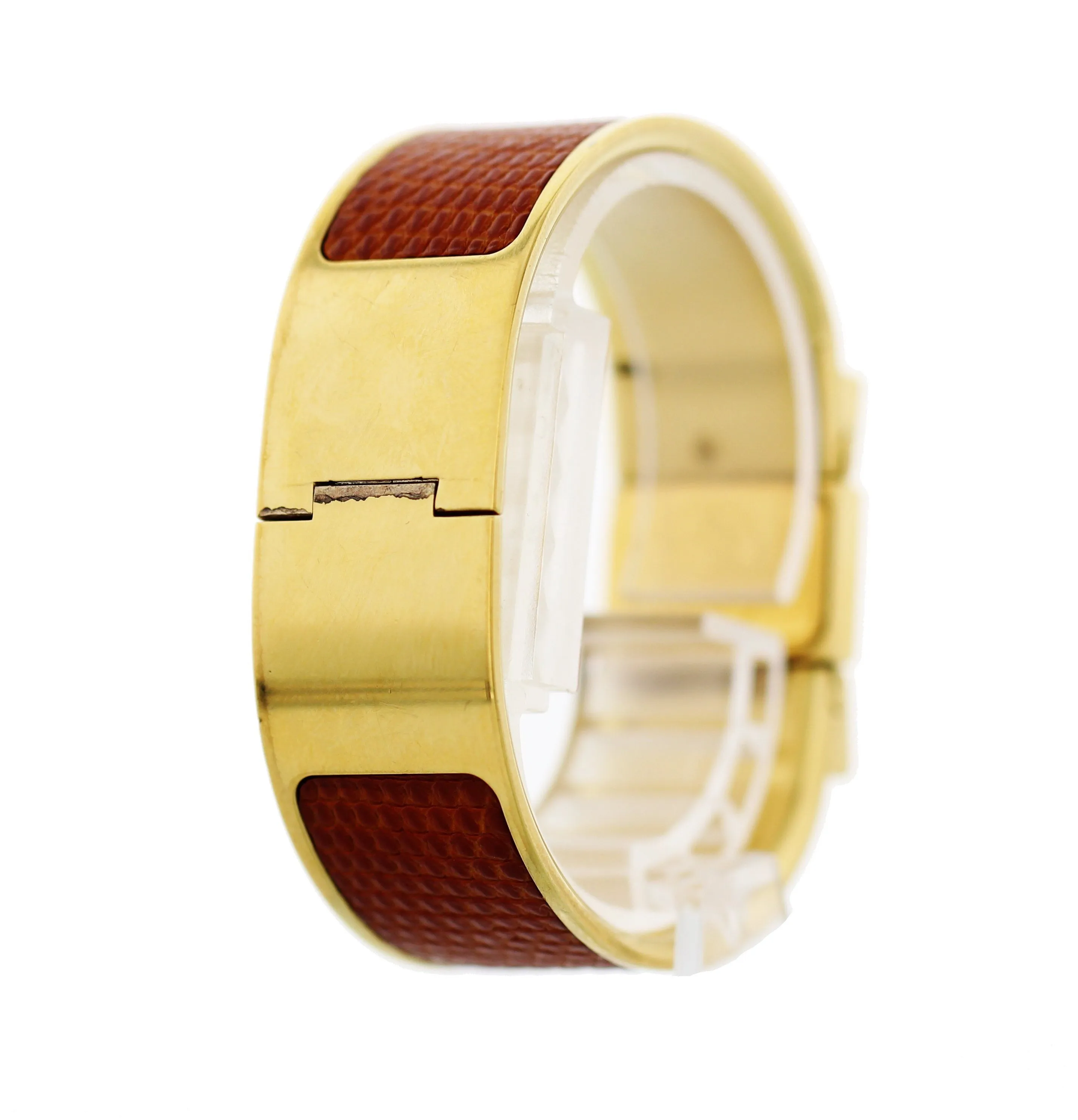 HermÃ¨s L01.201 Loquet Gold Plated Bracelet Watch