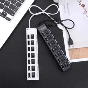 High Speed Multi USB Hub 2.0 Power Adapter